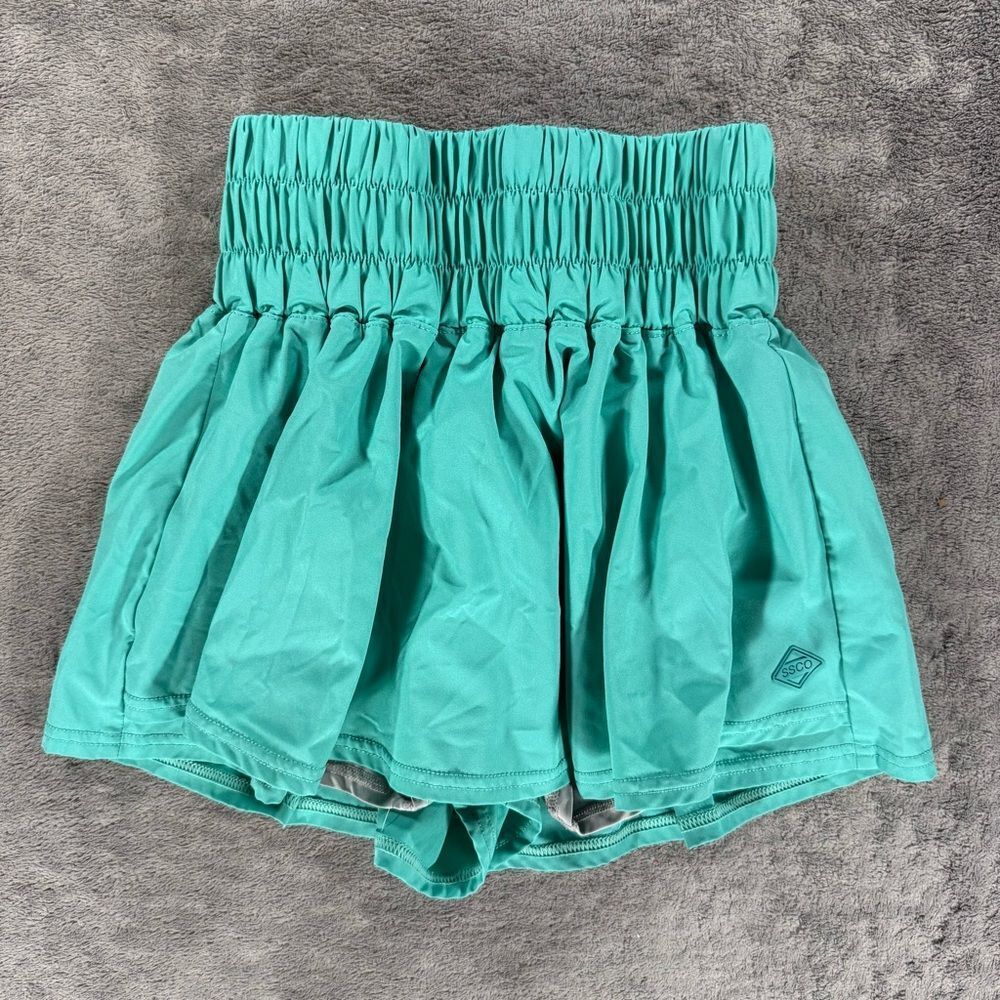 Southern Shirt Co SSCO Hybrid Performance Skort High‎ Waisted Athleisure Teal XS